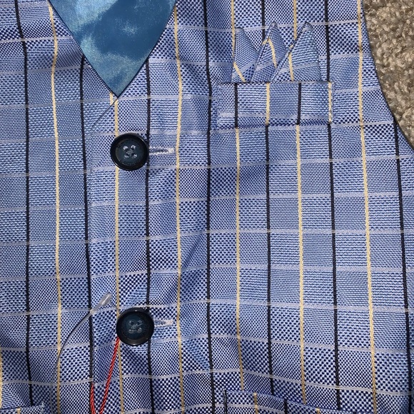 BRAND NWT English Laundry Blue Plaid Dress top 18M - Picture 9 of 12